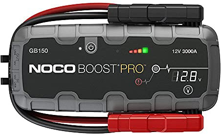 NOCO Boost GB150: 3000A UltraSafe Starthilfe Powerbank – 12V Lithium-Starthilfegerät & Starterkabel – Tragbarer Booster für Benziner bis 9,0L & Diesel bis 7,0L
