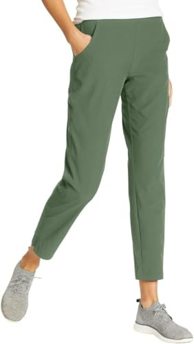 Eddie Bauer Reisehose für Damen, leicht, elastischer Bund, Knöchelhose