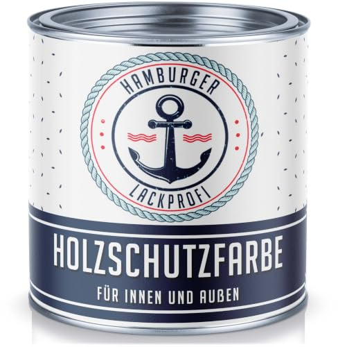 Hamburger Lack-Profi Holzschutzfarbe Anthrazitgrau Wetterschutzfarbe Aussen (10 L)