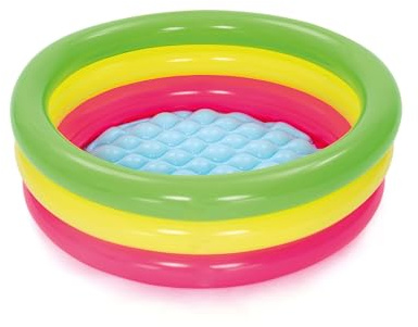 Bestway Planschbecken, Summer, 70 x 24 cm, 51128, Mehrfarbig, 70 x 70 x 24 cm