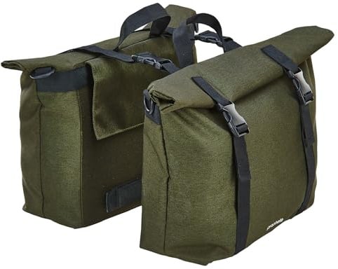 Prophete Doppelpacktasche, 2 x 10 Liter, Wasserabweisend, 29,5 x 12 x 26 cm, Grün