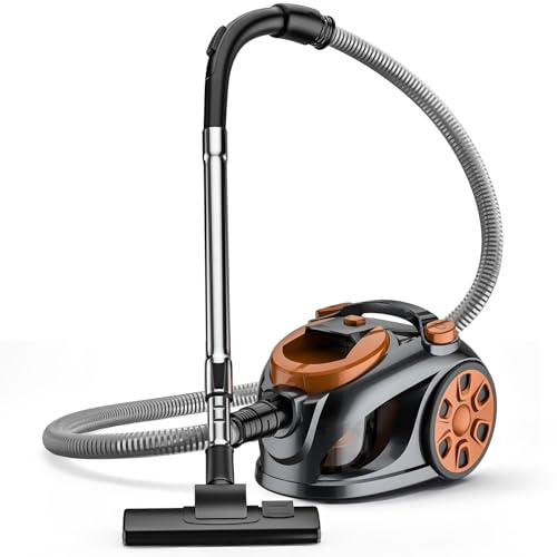 Oamger Beutelloser Staubsauger 3300W mit HEPA Filter – 3L Staubsackfrei, 5m Kabel, Leiser Betrieb für Teppiche & Hartböden, Ideal für Haustierhaare, Allergiker & Haushalte (Inkl. Mehrzweckdüsen) (3L)