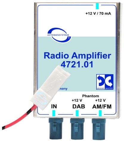 Antenne Bad Blankenburg 4721.01 Rundfunkverstärker Splitter FM/AM/DAB/DAB+ Grau