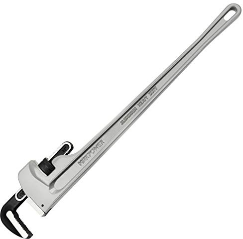 MAXPOWER 900mm Rohrzange Aluminium Maximale öFfnung 110 mm | Robuste gerade Rohrzange