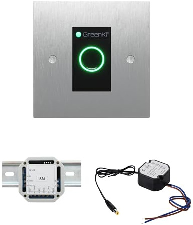 GreenKi Finger- & Kartenreader/Türöffner + 12V DC UP-Netzteil + SM Sicherheitsmodul