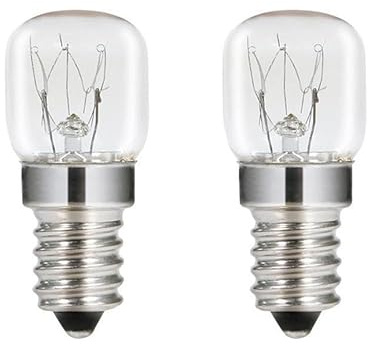 ShuoHui Oven Lamp E14 15W Heat Resistant up to 300 Degrees 2700K Warm White, 85lm, T22 for Neff AEG Bauknecht Cooker Fridge Microwave (2)