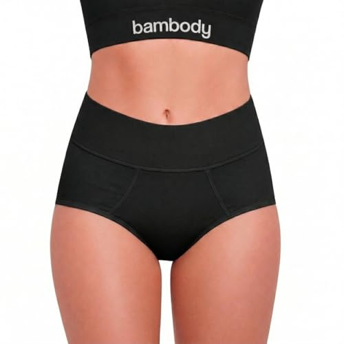 Bambody Periodenunterwäsche für Damen und Teenager – Saugfähige Menstruations-Slips aus Bambusviskose, Schutz für Tag und Nacht
