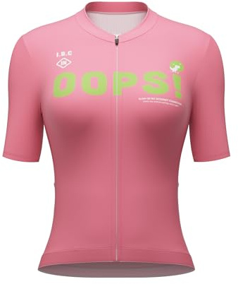 INBIKE Radtrikot Fahrradtrikot Rennradtrikot Damen Sommer Kurzarm Fahrradbekleidung Frauen mit 3 Taschen Atmungsaktiv Schnelltrocknend Fahrradsport Rosa M