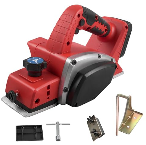 Akku-Handhobel für Milwaukee M18 18 V Akku, 15000 U/min, bürstenloser elektrischer Holzhobel, 82 mm Schnittbreite, 0-2 mm Schnitttiefe, Power-Holzhobel für Holzbearbeitung, Tischler, Heimwerker