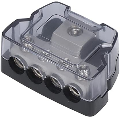4-Wege-Stromverteilerblock, Amp-Sicherungshalter, Masseverteiler, Splitter, Auto-Audio-Verstärker, Fahrzeugelektronik-Zubehör
