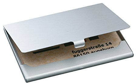 SIGEL VZ135 Visitenkarten-Etui silber matt, Alu