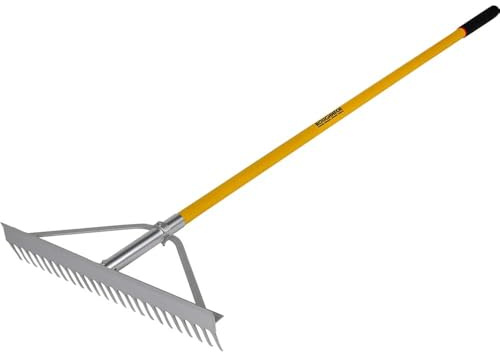 Roughneck ROU68624 68624 Aluminium-Rechen für Landschaftsgärtnerei, 61 cm