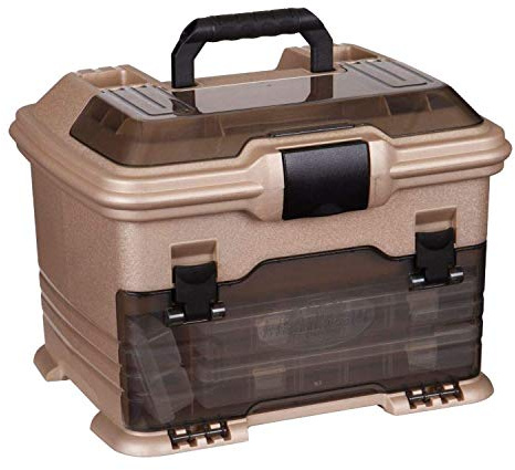 Flambeau Outdoors T4 Smoke Multiloader, tragbare Aufbewahrungsbox für Angel- und Angelzubehör, Gold/Schwarz