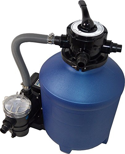 SPIRATO Sandfilteranlage Pool Filter Sandfilter mit Pumpe 13 m³ und Vorfilter Splash 380