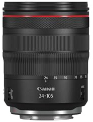 Canon Objektiv RF 24-105mm F4L is USM Lens Zoomobjektiv Teleobjektiv passend für Kameras der EOS R-Serie (77mm Filtergewinde, Bildstabilisator, Nano USM Motor, Witterungsschutz), schwarz