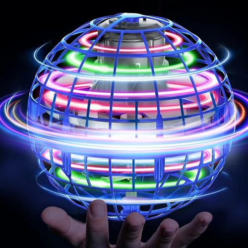 Fliegender Ball, Hover Flying Ball Magic Schwebender Orbi Spielzeug (Blua) | Boomerang Flugball Hoverball Spinner für Kinder, Geschenke Für 6, 7, 8, 9, 10, 11, 12 Jungen Mädchen Indoor Outdoor