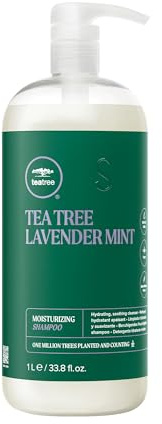 Paul Mitchell Lavender Mint Moisturizing Shampoo - Feuchtigkeits-Shampoo für trockenes, geschädigtes Haar, wohltuende Haar-Wäsche, 1000 ml