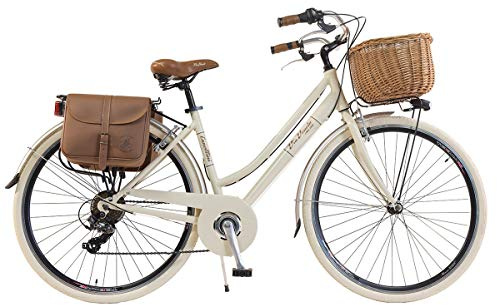 Via Veneto By Canellini Fahrrad Citybike CTB Damen Vintage Retro Via Veneto Aluminium (Creme, 46)