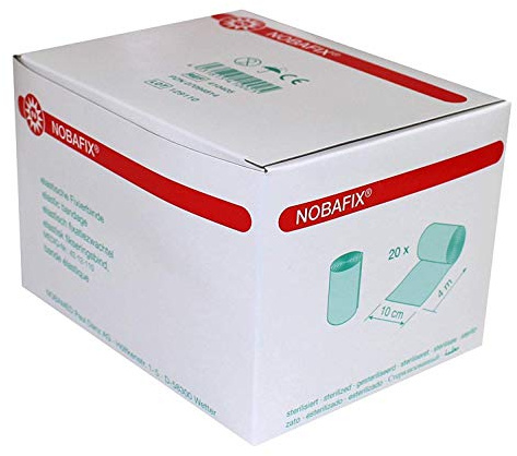 Noba Mullbinde elastisch lose 20 Stück 4m x 10cm