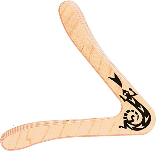 GÜNTHER FLUGSPIELE - 1378 - Boomerang Sirius, ca. 25 cm, Bumerang mit klassischer Form, für Kinder ab 12 Jahren, aus finnischem Flugzeugsperrholz