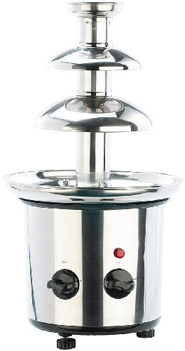 Rosenstein & Söhne Schokobrunnen: Schokoladen-Brunnen aus rostfreiem Edelstahl, 250 Watt (Chocolate Fountain, Schokoladebrunnen, Mini)