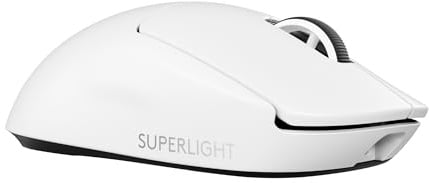 Logitech G PRO X SUPERLIGHT 2 kabellose Gaming-Maus, 60 g Pro-Grade-Maus mit 5 programmierbaren Tasten, 44K-DPI-Sensor, 8.000 Hz Signalrate, USB-C-Ladefunktion für PC/Mac - Weiß