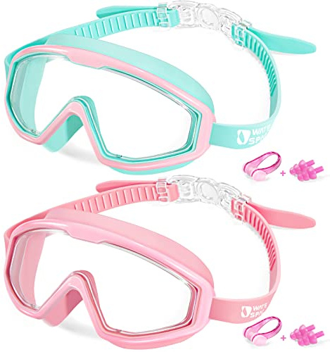Water Space Taucherbrille Kinder Schwimmbrille Kind Mädchen Junior Jugend Jugendliche 3-14 Jahre Swimming Goggles Schwimmbrillen Schwimmmaske Antibeschlag