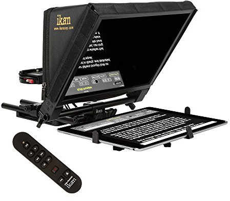 Ikan Elite Universeller Tablet Teleprompter mit Fernbedienung (Schwarz)