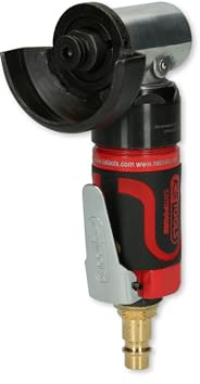 KS Tools Trenn-Stabschleifer Druckluft kurz 3/8515.5550 I Druckluftschleifer mit Drehzahl-Regulierung & verstellbarem Funkenschild I Für Trennscheiben bis Ø 50,4 x 1,1 x 9,56mm
