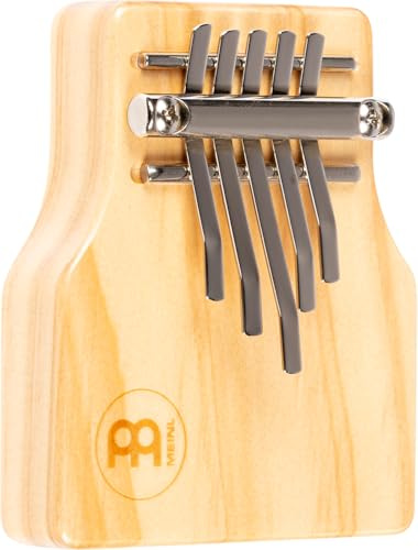 Meinl Percussion Solid Series Kalimba, Natur und Verchromt (KA5-S) | 5 Stahlzungen, Stimmung g#'/c/f'/f/c''', Kiefer und Stahl