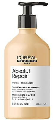 L'Oréal Professionnel Reparierendes Haarshampoo für strapaziertes und trockenes Haar, Mit Quinoa, Serie Expert, Absolut Repair Shampoo, 500 ml