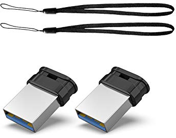 USB Stick Mini 64GB 2 Stück Vansuny USB Stick Klein Mini 64GB 3.0 Speicherstick 64GB Externer Flash Drive Memory Stick für Auto/Desktop/Laptop(Schwarz)