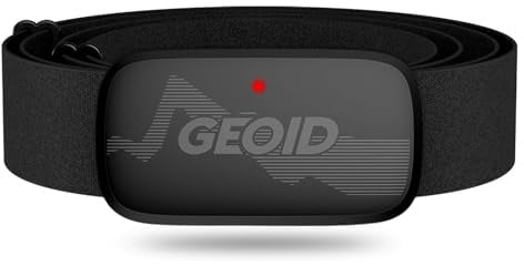 GEOID HS500 Herzfrequenzmesser Brustband Herzfrequenzmesser Brustgurt Bluetooth 4.2/ANT+ Herzfrequenzsensor Wasserdicht IP67