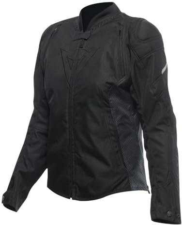 Dainese - Avro 5 Tex Jacket Wmn, Textil-Motorradjacke, mit Protektoren, Frau, Schwarz/Schwarz/Schwarz, 42