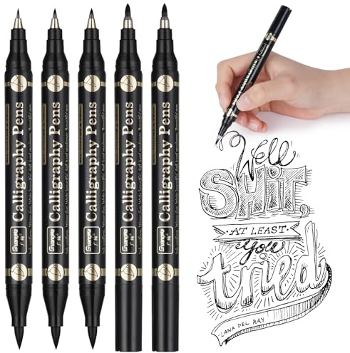 OFFCUP Kalligraphie Stifte, 5 Calligraphie Handlettering Stifte
