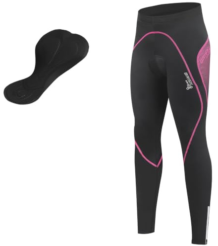 Brisk Bike Radhose, gepolsterte Winter-Thermohose für Damen, Fahrradhose, Leggings, Radlerhose, Damen