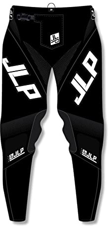JLP RACING Kinder-Hose, Schwarz, für Motocross, Quad, MTB, BMX, Größe L