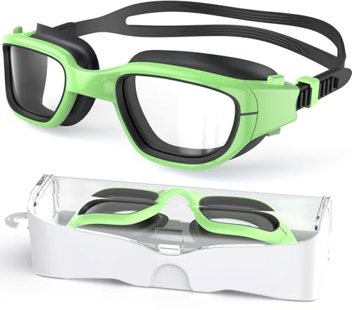 Zeligerstar Schwimmbrille Kinder, Taucherbrille Kinder 6-14 Jahre, Anti-Beschlag UV-Schutz, Kein Auslaufen, Breite Sicht, Schwimmbrillen für Jungen, Mädchen