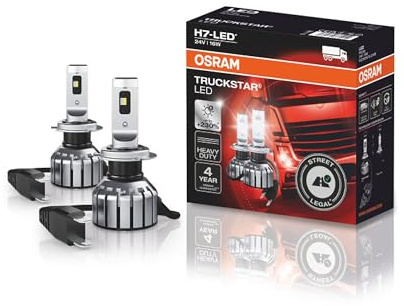 Osram TRUCKSTAR LED H7 16W 24V Kaltweiß Kfz-Ersatzleuchte mit Straßenzulassung