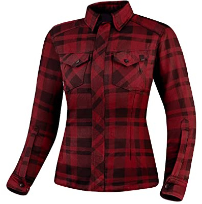 SHIMA RENEGADE Motorradhemden Herren und Damen - Motorrad Kariertes Hemd mit Protektoren Jacke Flanell Lumber Aramid
