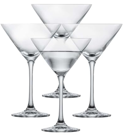 SCHOTT ZWIESEL Martiniglas Bar Special (4er-Set), klassische Martini Gläser, spülmaschinenfeste Tritan-Kristallgläser, Made in Germany (Art.-Nr. 123658), Klar, Kristall