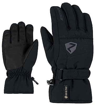 Ziener Kinder LAGO GTX Glove junior Ski-Handschuhe/Wintersport | Wasserdicht, Atmungsaktiv, Black, Schwarz, 6.5