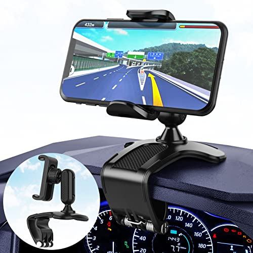 KATREU Handyhalterung Auto, 360° Drehung Smartphone Halterung Auto, Multifunktionaler Kfz Handyhalterung für Auto Armaturenbrett und Spiegel, Universal Car Phone Holder für 4.7-6.5 Zoll Telefone