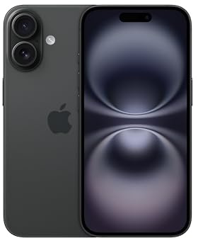 Apple iPhone 16 128 GB: 5G Handy mit Kamerasteuerung, A18 Chip und einem echten Boost für die Batterie. Funktioniert mit AirPods, Schwarz