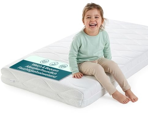 [neu.haus] Kindermatratze 90x200 cm Öko-Tex Atmungsaktiv Allergikergeeignet Kaltschaum Matratze