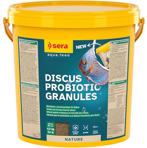 sera Discus Probiotic Granules 10 l (4,5 kg) | sinkendes Softgranulat für Diskus | mit probiotischen Bakterien | fördert Wachstum | Verdauung & Immunsystem