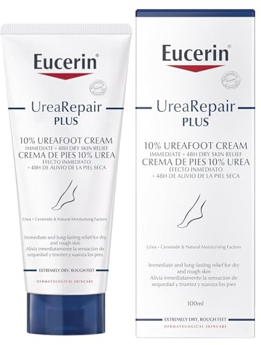 Eucerin UreaRepair Plus Fußcreme, parfümfrei, 100 Milliliter, Verpackung kann variieren.