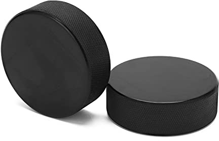 Brrnoo Übung Hockey Pucks, Eishockey Puck Senior, EIS Pucks Vollgummi für Eishockey, für Indoor Übungen und Klassisches Training, Gummiauflage zur Möbelerhöhung oder auch als Unterleger