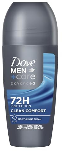 Dove Men+Care advanced Anti Transpirant Clean Comfort Deodorant mit 72 Stunden gegen Körpergeruch und Achselnässe mit Triple Action Technology 6 x 50 ml