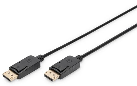 DIGITUS DisplayPort-Kabel - Full-HD 1080p/60Hz - 5m - mit Verriegelung - Kompatibel mit PC, Monitor, Gaming-Grafikkarte
